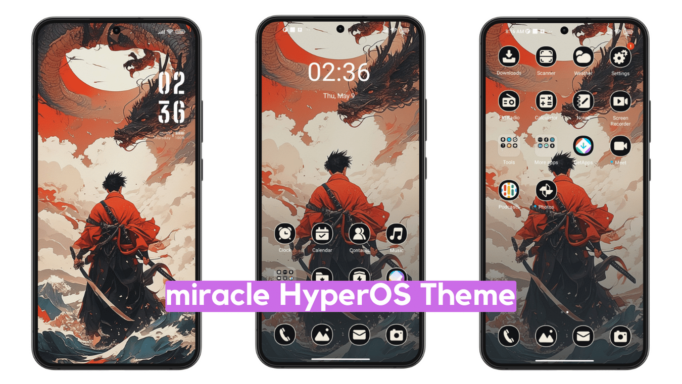 Miracle Hyperos Theme For Xiaomi With Dynamic Anime Ui Hyperos Themes