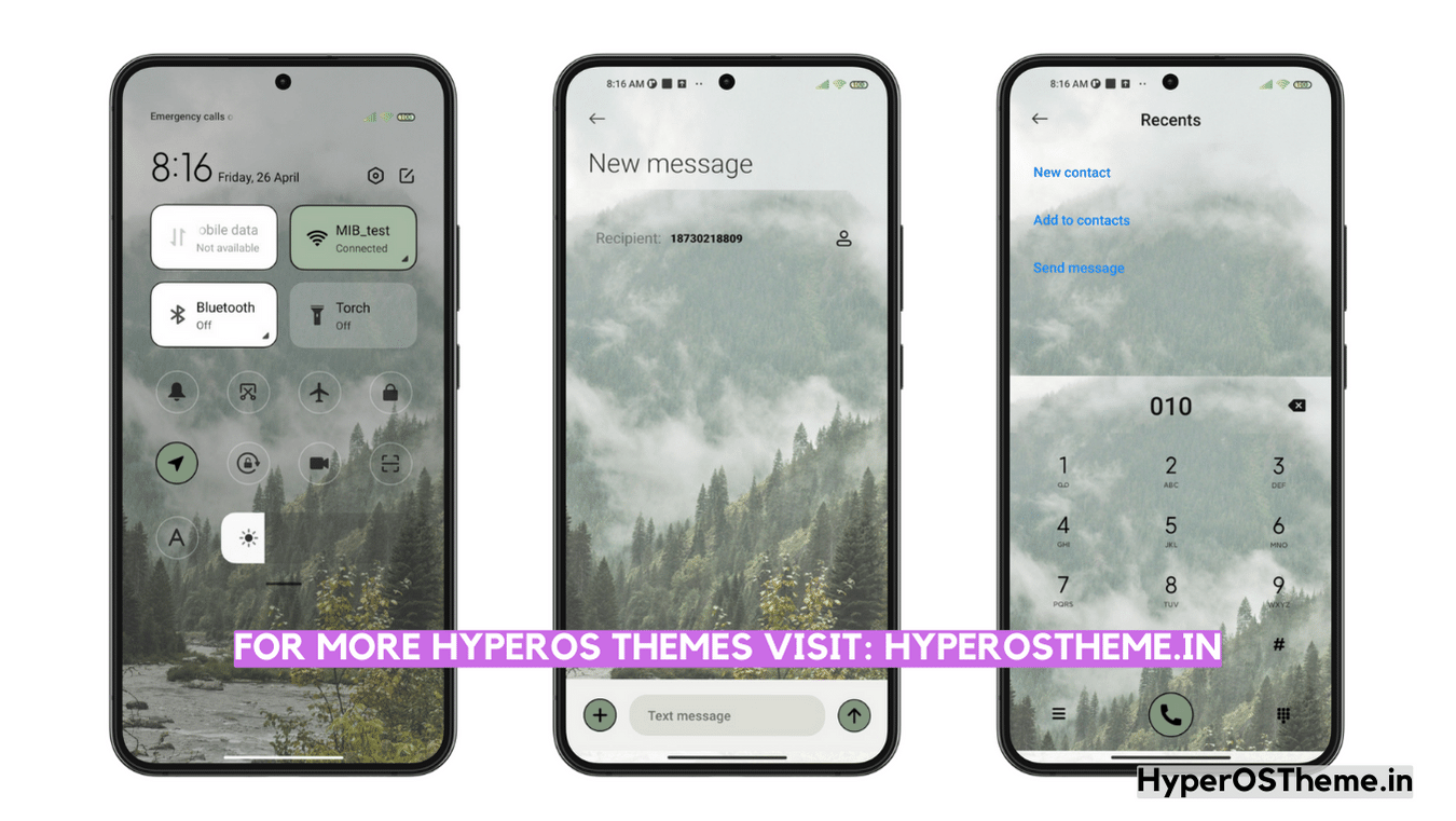 Mountains HyperOS Theme For Xiaomi With Dynamic Experience HyperOS Themes