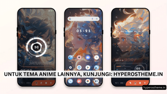 tema miui 11 anime