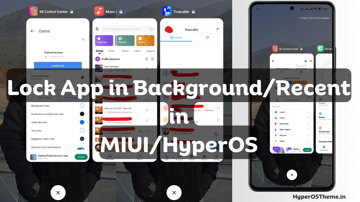 How to Lock Background Apps in MIUI & HyperOS: Lock Recent Apps in MIUI & HyperOS How to Lock Background Apps in MIUI & HyperOS: Lock Recent Apps in MIUI & HyperOS