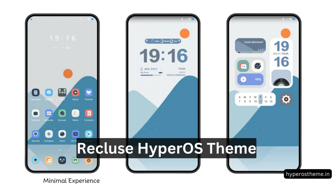 Recluse HyperOS Theme for Xiaomi and Redmi Phones Recluse HyperOS Theme for Xiaomi and Redmi Phones