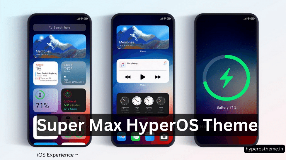 Supreme Max iOS Theme for HyperOS for Xiaomi and Redmi Phones Supreme Max iOS Theme for HyperOS for Xiaomi and Redmi Phones