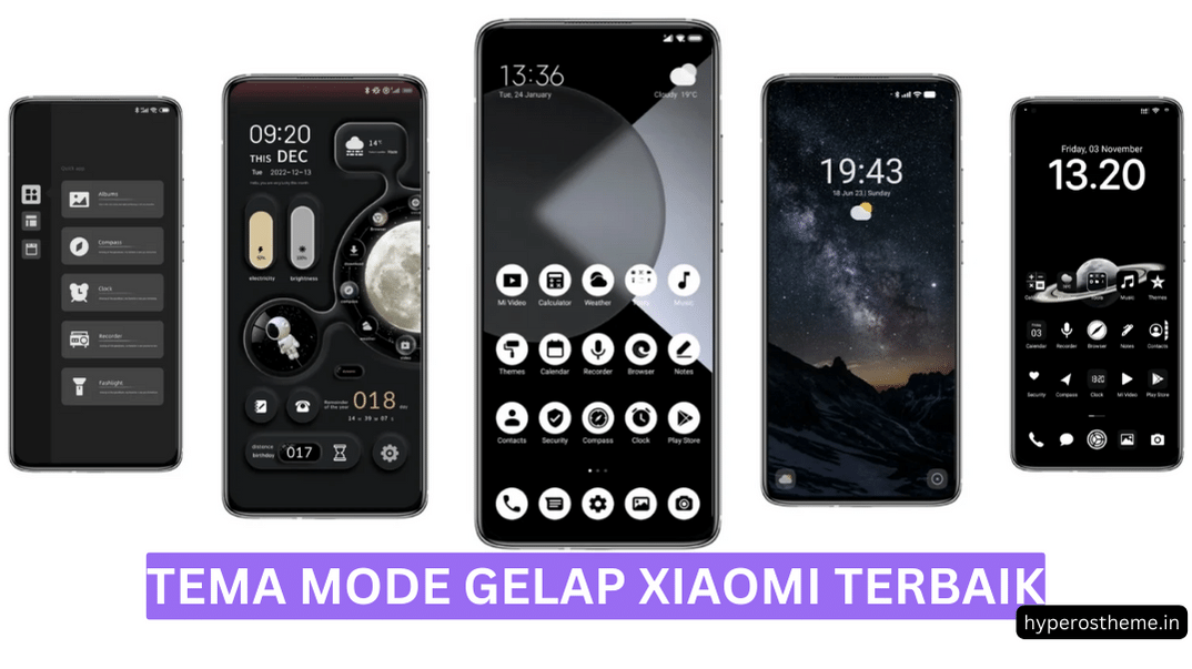 6 Tema Dark Mode Xiaomi Terbaik untuk MIUI & HyperOS 6 Tema Dark Mode Xiaomi Terbaik untuk MIUI & HyperOS