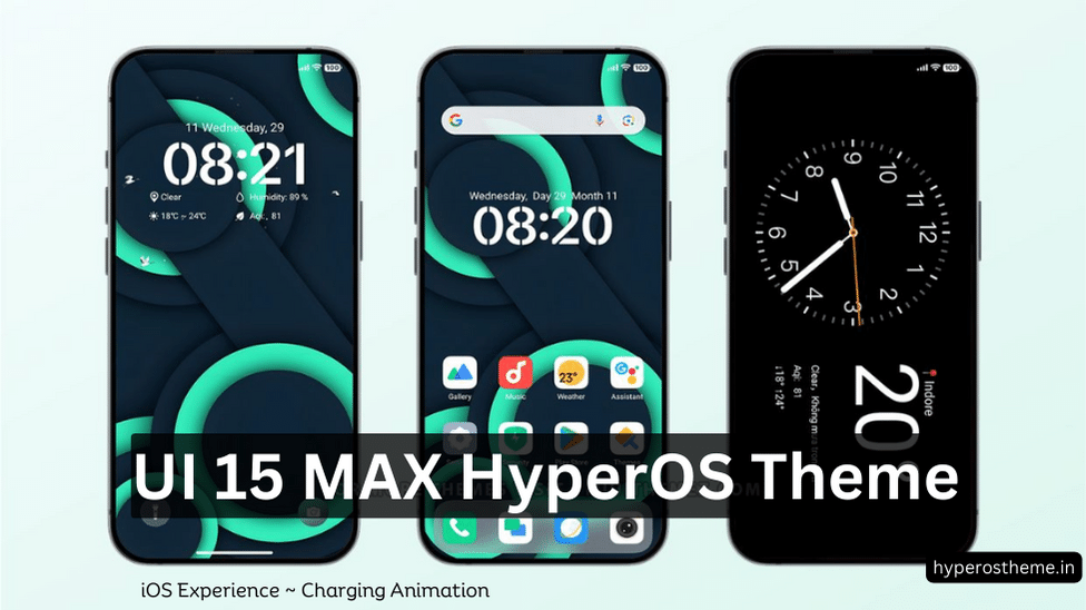 Ui 15 Max iOS Theme for HyperOS for Xiaomi and Redmi Phones