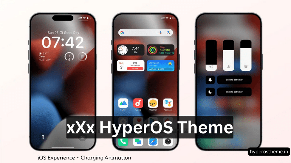 xXx iOS Theme for HyperOS for Xiaomi and Redmi Phones