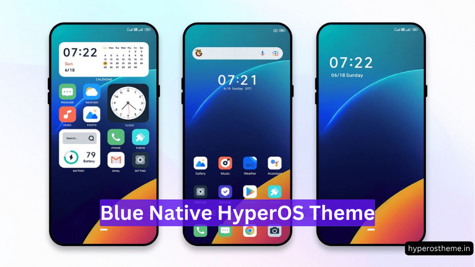 Blue Native HyperOS Theme for Xiaomi with Dynamic Lockscreen & App Icons Blue Native HyperOS Theme for Xiaomi with Dynamic Lockscreen & App Icons