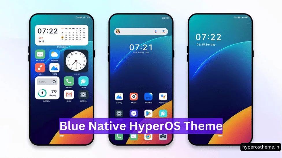 Blue Native HyperOS Theme for Xiaomi with Dynamic Lockscreen & App Icons Blue Native HyperOS Theme for Xiaomi with Dynamic Lockscreen & App Icons
