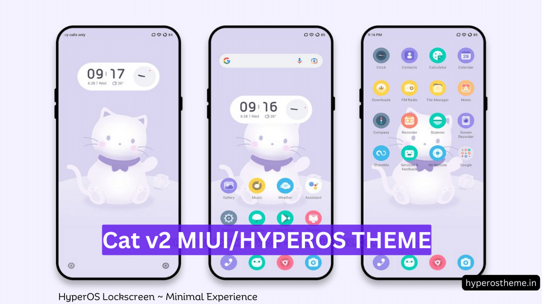 Cat v2 HyperOS Theme for Xiaomi and Redmi Phones Cat v2 HyperOS Theme for Xiaomi and Redmi Phones