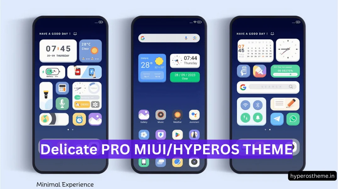 Delicate Pro HyperOS Theme for Xiaomi Phones with Beautiful Lockscreen Delicate Pro HyperOS Theme for Xiaomi Phones with Beautiful Lockscreen