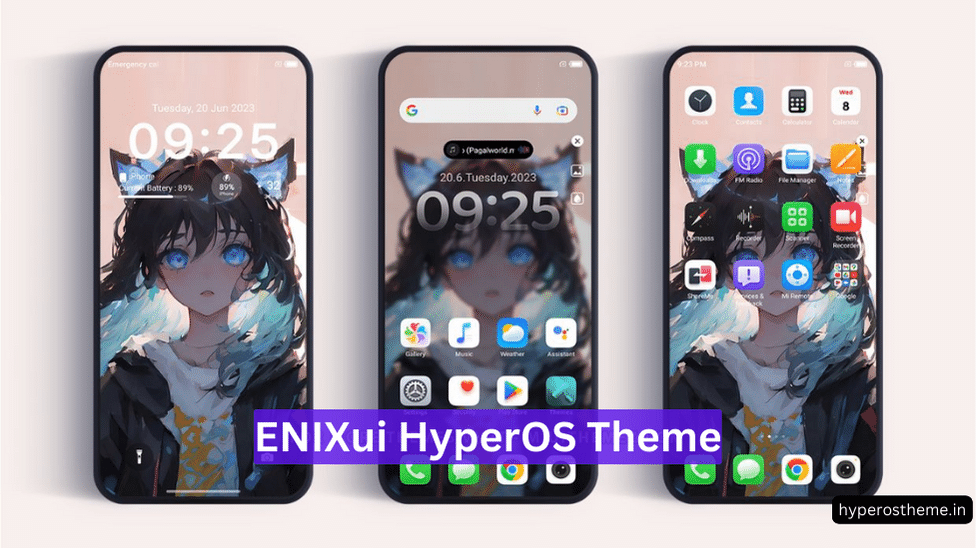 ENIXui HyperOS Theme for Xiaomi with iOS 16 Style