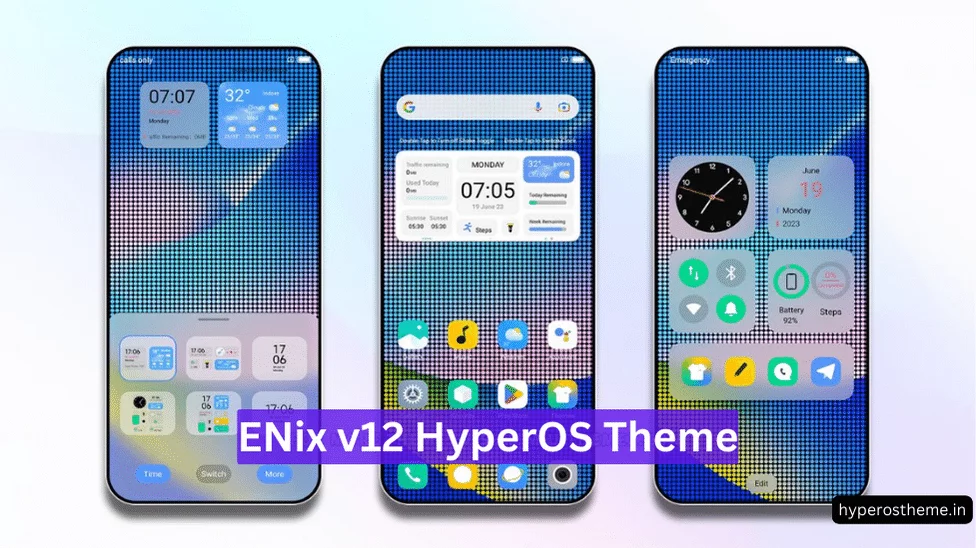 ENix v12 HyperOS Theme for Xiaomi with Dynamic Lockscreen & App Widgets ENix v12 HyperOS Theme for Xiaomi with Dynamic Lockscreen & App Widgets