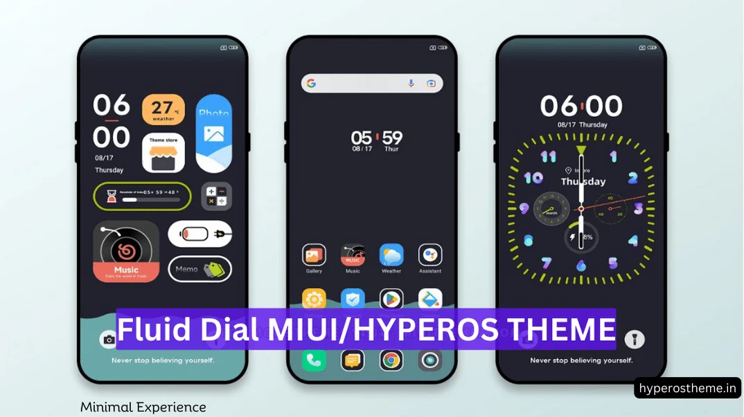 Fluid Dial Clock HyperOS Theme for Xiaomi Phones with Beautiful Lockscreen Fluid Dial Clock HyperOS Theme for Xiaomi Phones with Beautiful Lockscreen