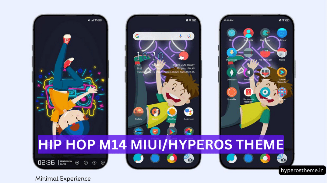 HIP HOP M14 HyperOS Theme for Xiaomi Phones with Beautiful Lockscreen HIP HOP M14 HyperOS Theme for Xiaomi Phones with Beautiful Lockscreen