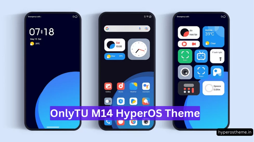 OnlyTU M14 HyperOS Theme for Xiaomi with Beautiful App Widgets