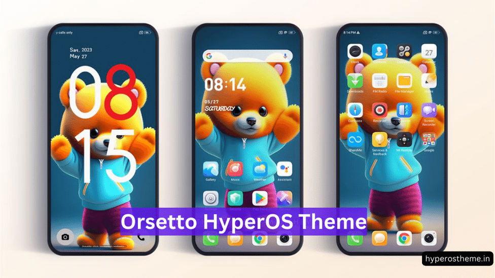 Orsetto HyperOS Theme for Xiaomi with Multi-Lockscreen & App Icons Orsetto HyperOS Theme for Xiaomi with Multi-Lockscreen & App Icons