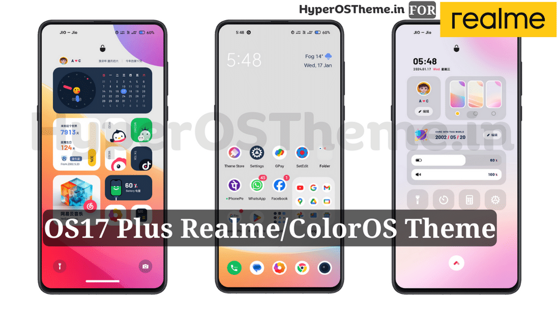OS17 Plus Realme Theme with Dynamic Widgets for Realme Devices OS17 Plus Realme Theme with Dynamic Widgets for Realme Devices