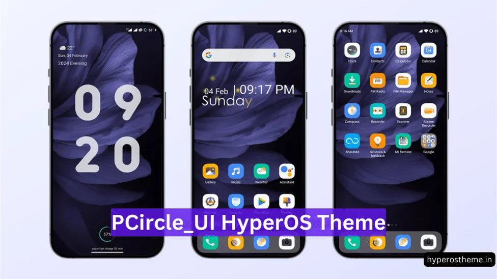 PCircle_UI HyperOS Theme for Xiaomi with Dynamic Lockscreen