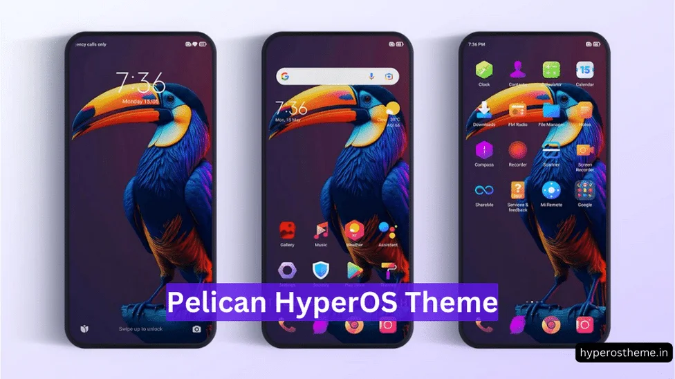 Pelican HyperOS Theme for Xiaomi with Beautiful App Icons Pelican HyperOS Theme for Xiaomi with Beautiful App Icons