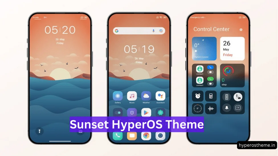 Sunset HyperOS Theme for Xiaomi with iOS Control Center Sunset HyperOS Theme for Xiaomi with iOS Control Center