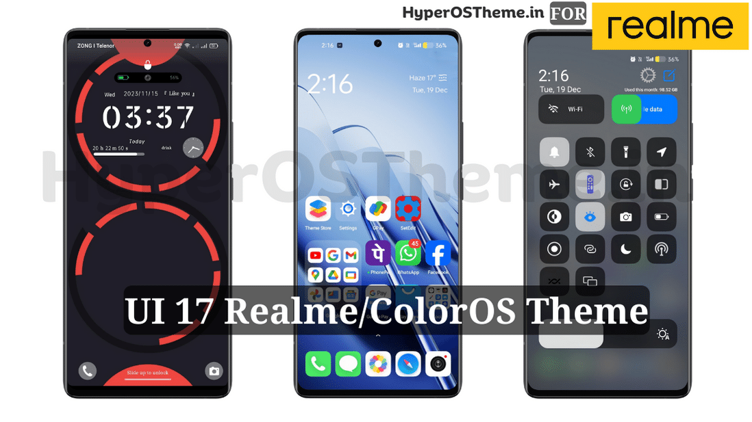UI17 Realme Theme with Customizable Lockscsreen for Realme Devices UI17 Realme Theme with Customizable Lockscsreen for Realme Devices