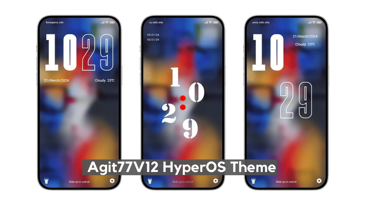 Agit77V12 HyperOS Theme for Xiaomi with HyperOS Lockscreen Agit77V12 HyperOS Theme for Xiaomi with HyperOS Lockscreen