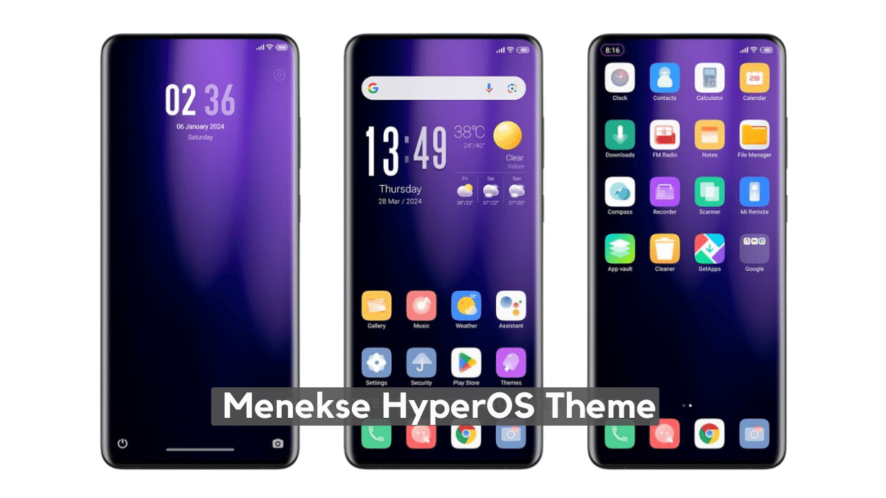 Menekse HyperOS Theme for Xiaomi with Dynamic Experience
