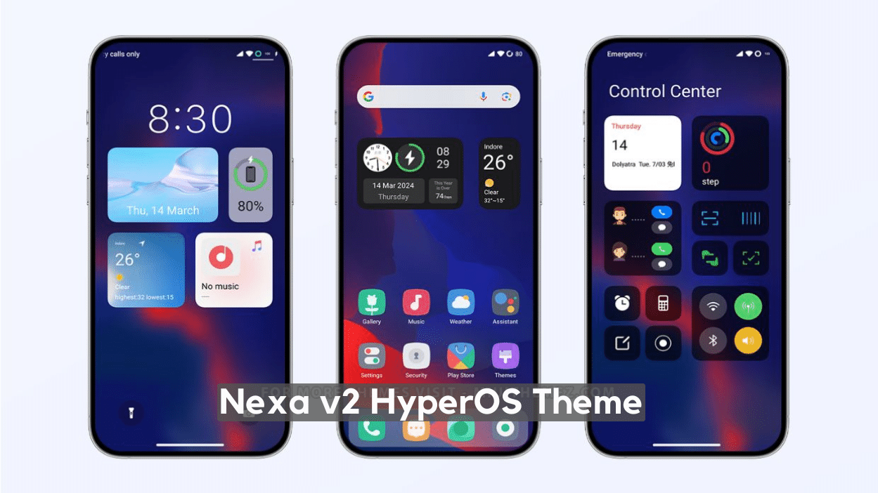 Nexa v2 HyperOS Theme for Xiaomi with iOS 14 Style