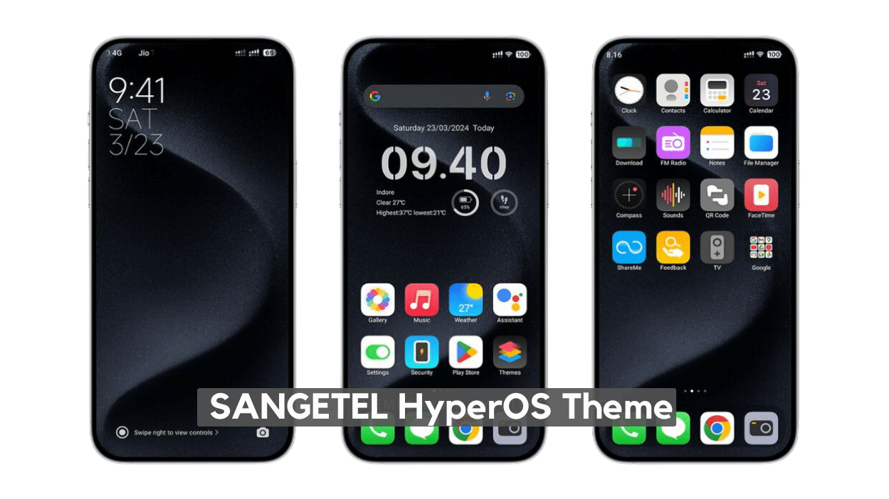SANGETEL HyperOS Theme for Xiaomi with iOS Experience
