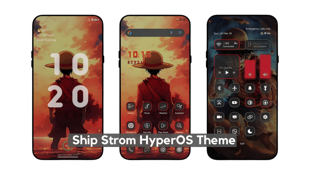 Ship Strom HyperOS Theme for Xiaomi with Dynamic Anime Ship Strom HyperOS Theme for Xiaomi with Dynamic Anime