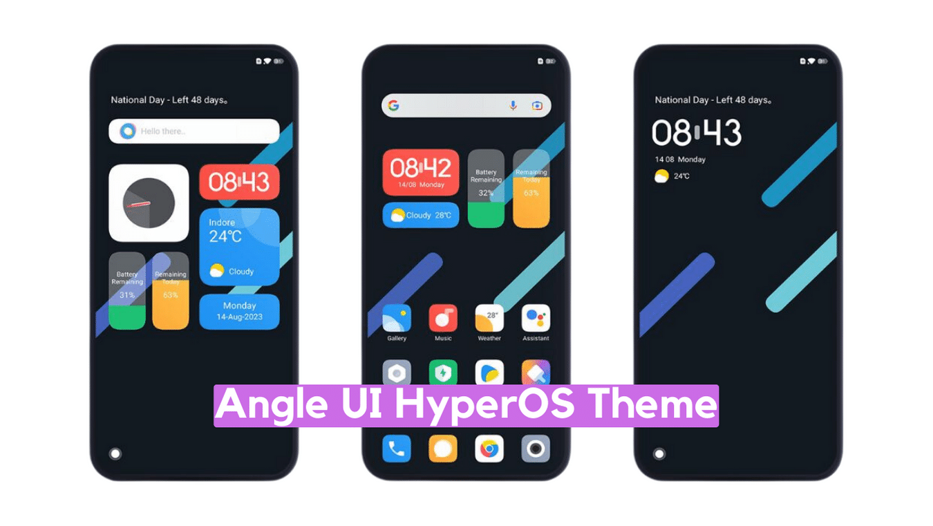 Angle UI HyperOS Theme for Xiaomi with Dynamic Widgets