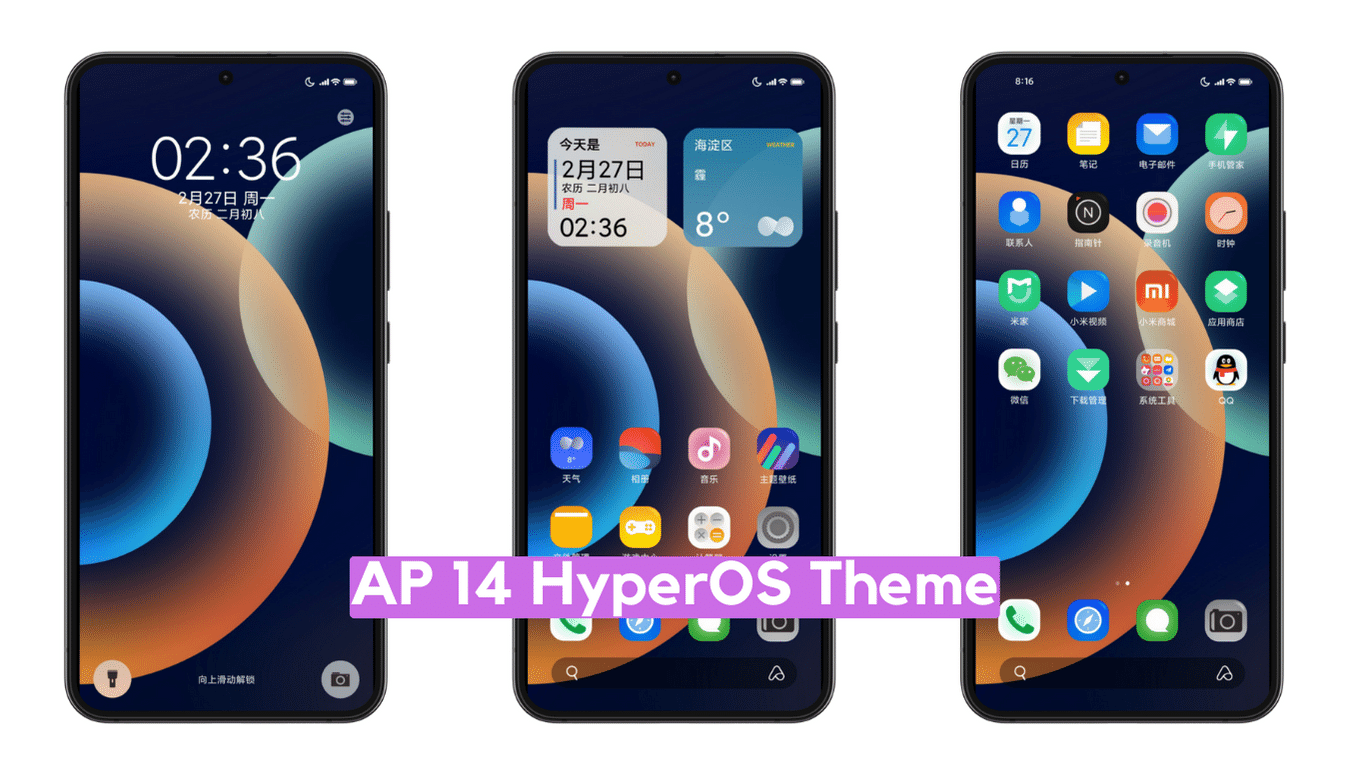 AP 14 2024 HyperOS Theme for Xiaomi with Minimal iOS Experience