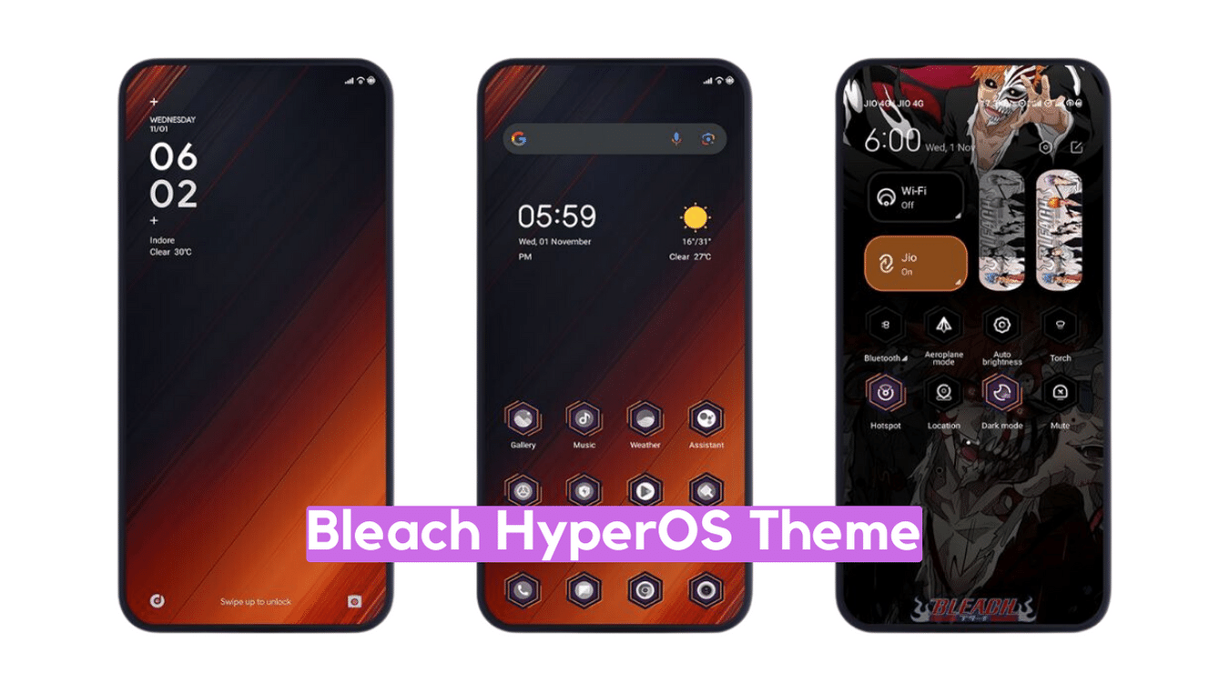 Bleach HyperOS Theme for Xiaomi with Dynamic Anime Experience