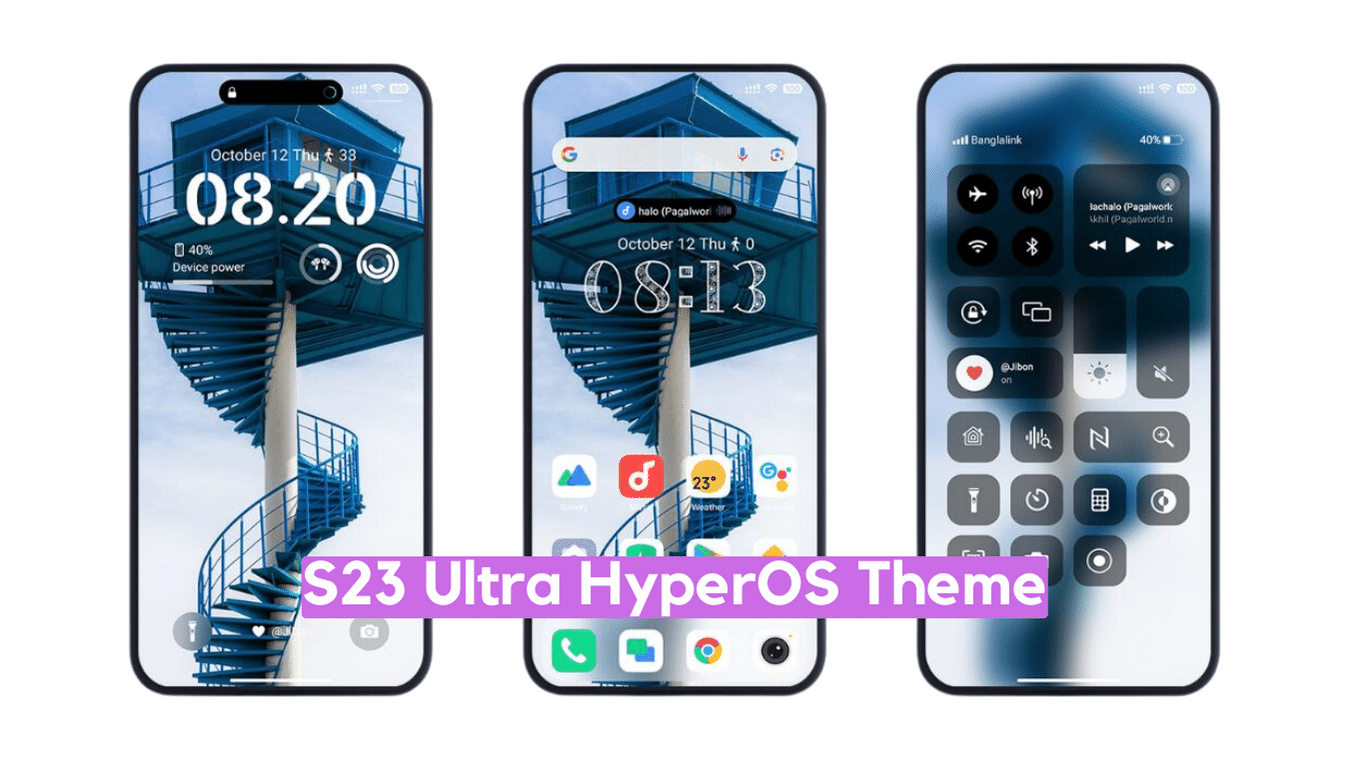 S23 Ultra HyperOS Theme for Xiaomi with Ultimate iOS 17