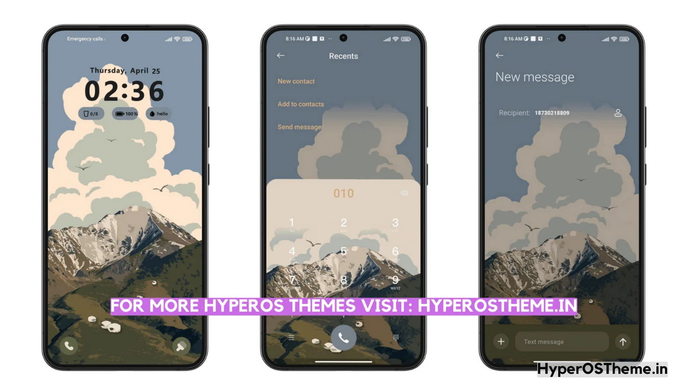 All the mountains HyperOS Theme