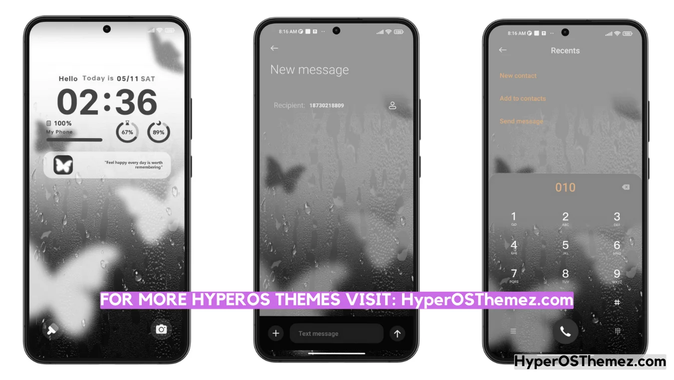 Butterfly beat HyperOS Theme