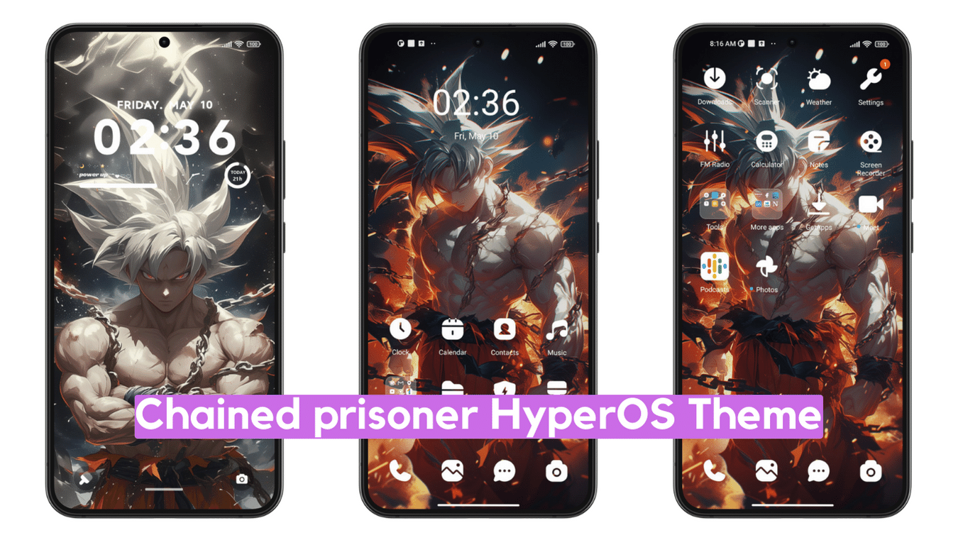 Chained Prisoner HyperOS Theme for Xiaomi with Dynamic Anime UI Chained Prisoner HyperOS Theme for Xiaomi with Dynamic Anime UI
