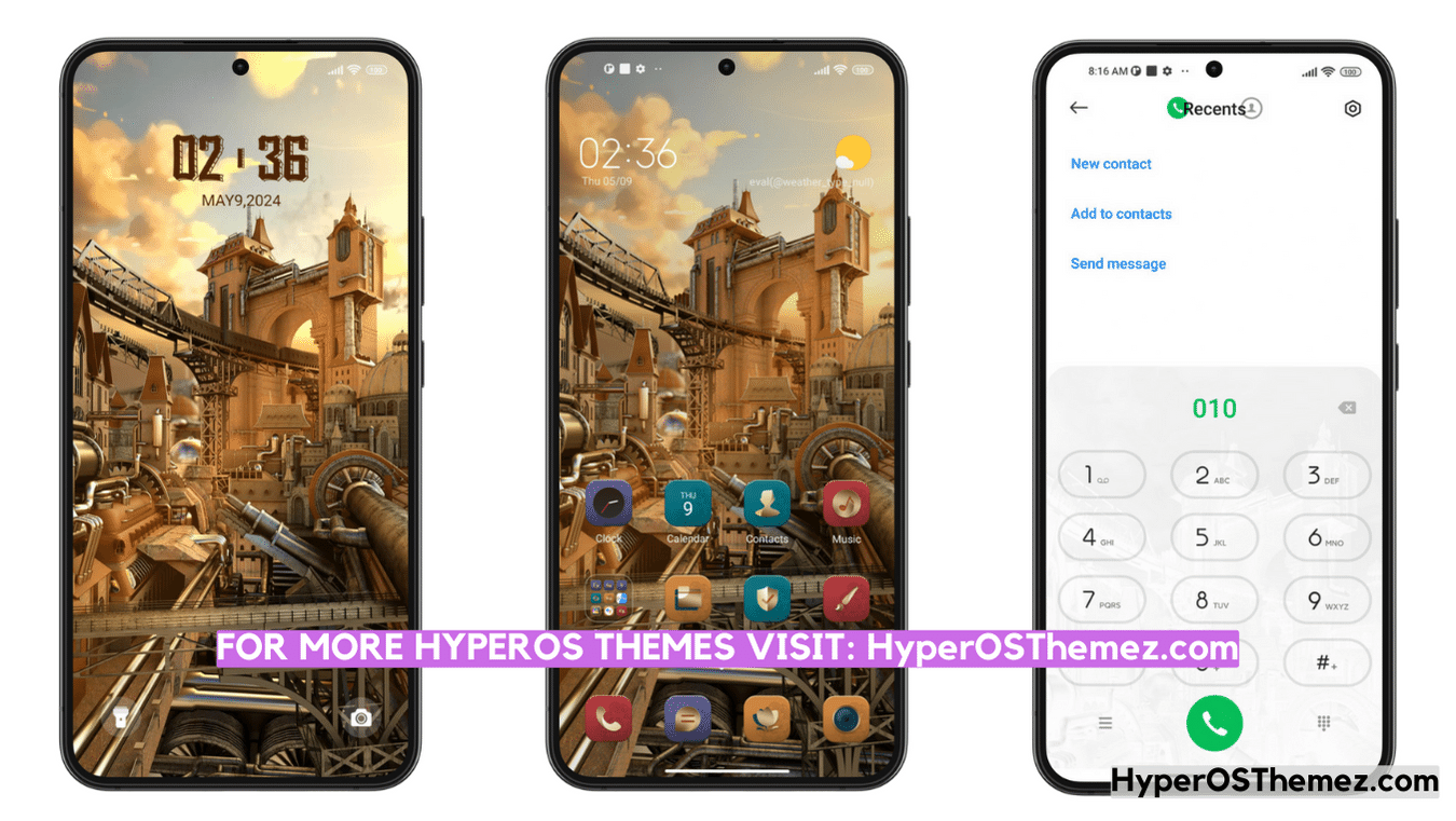 City of Steam HyperOS Theme for Xiaomi with Minimal UI City of Steam HyperOS Theme for Xiaomi with Minimal UI