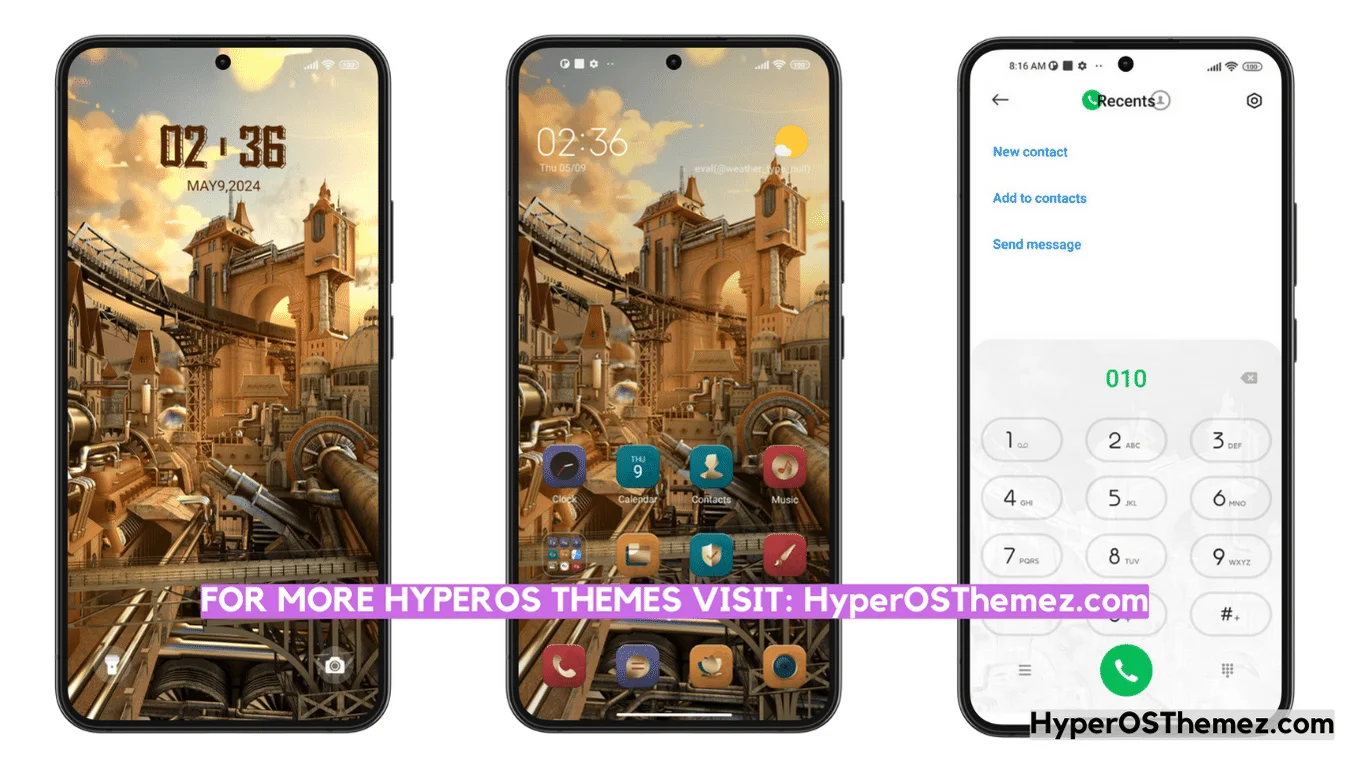 City of Steam HyperOS Theme for Xiaomi with Minimal UI City of Steam HyperOS Theme for Xiaomi with Minimal UI