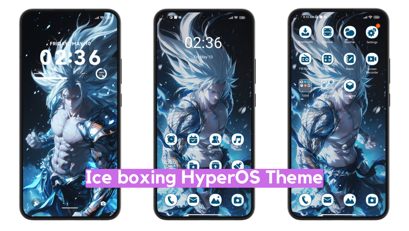 Ice Boxing HyperOS Theme for Xiaomi with Dynamic Anime UI Ice Boxing HyperOS Theme for Xiaomi with Dynamic Anime UI