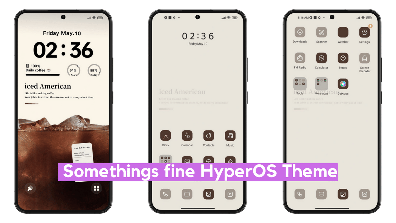 Somethings fine HyperOS Theme for Xiaomi with Beautiful UI Somethings fine HyperOS Theme for Xiaomi with Beautiful UI