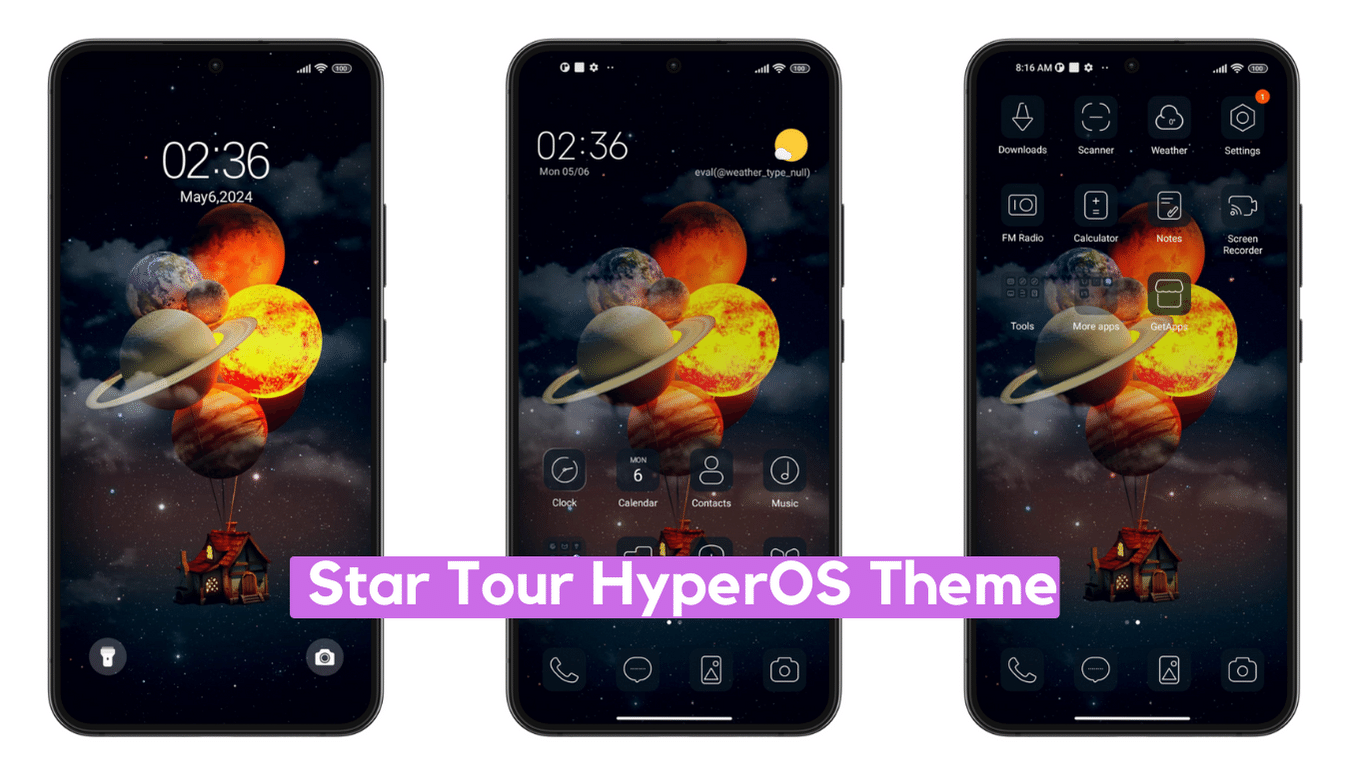 Star Tour HyperOS Theme for Xiaomi with Minimal UI Star Tour HyperOS Theme for Xiaomi with Minimal UI