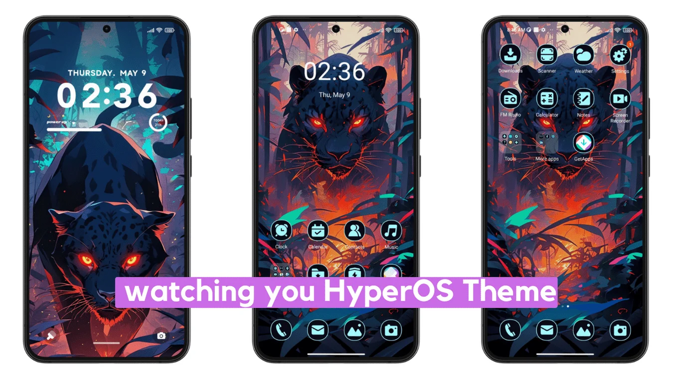 Watching You HyperOS Theme for Xiaomi with Dynamic Anime UI Watching You HyperOS Theme for Xiaomi with Dynamic Anime UI