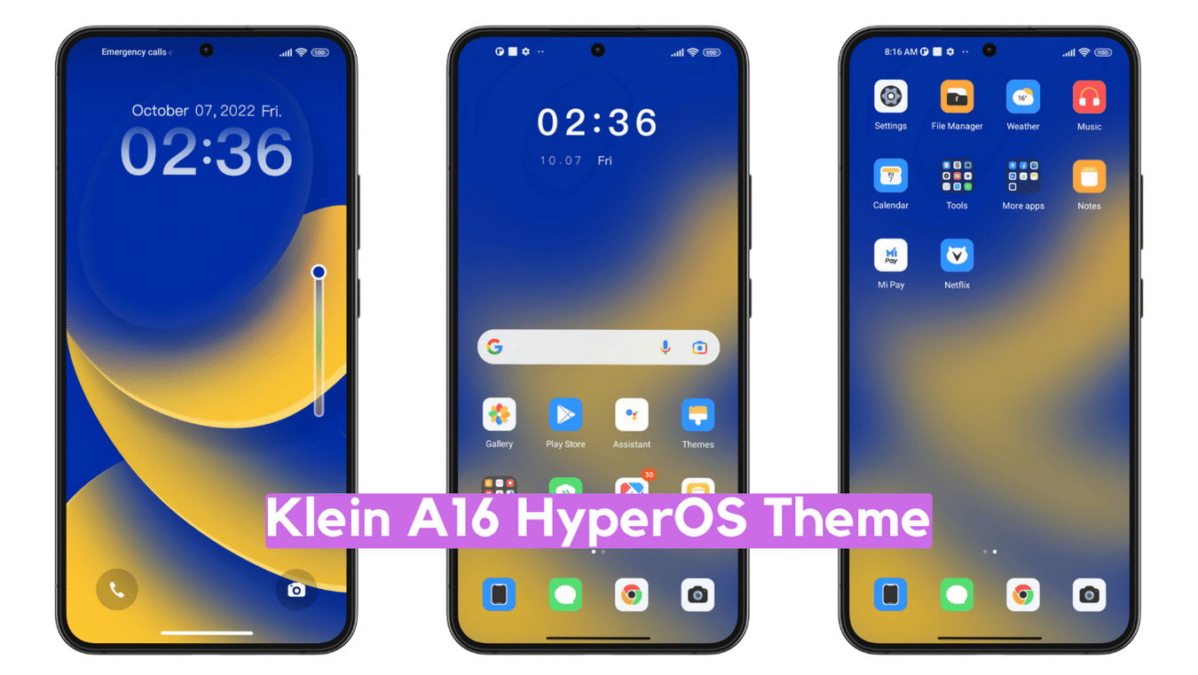 Klein A16 HyperOS Theme for Xiaomi with Minimal iOS Experience Klein A16 HyperOS Theme for Xiaomi with Minimal iOS Experience