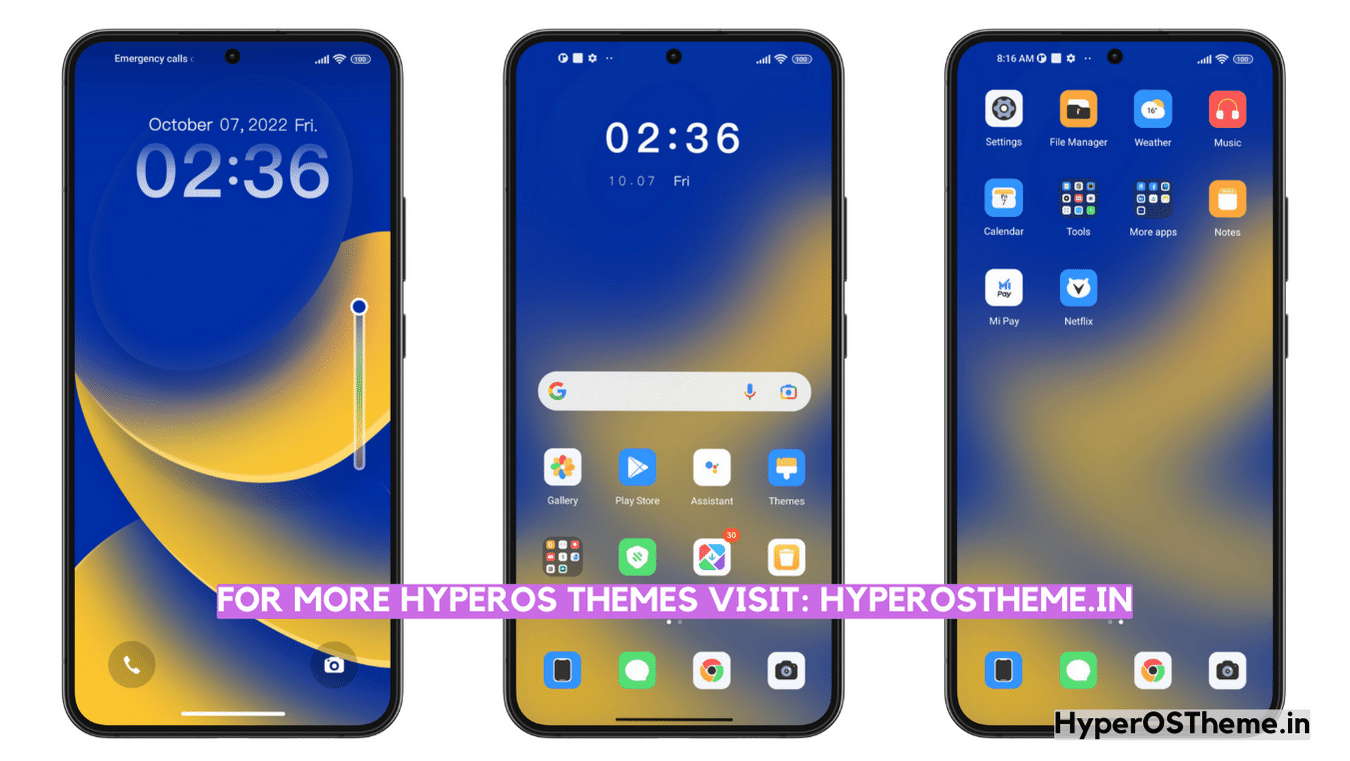 Klein A16 HyperOS Theme for Xiaomi with Minimal iOS Experience