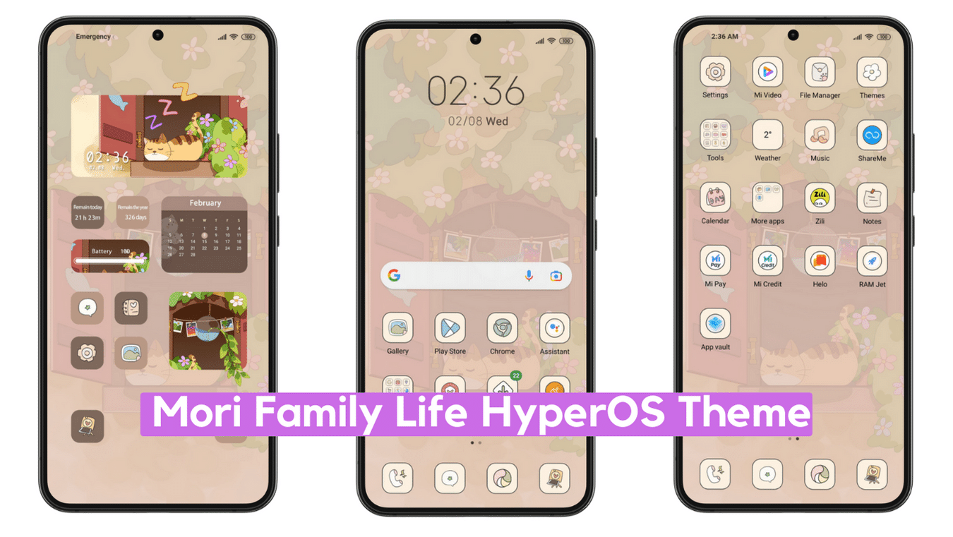 Mori Family Life HyperOS Theme for Xiaomi with Dynamic Anime UI Mori Family Life HyperOS Theme for Xiaomi with Dynamic Anime UI