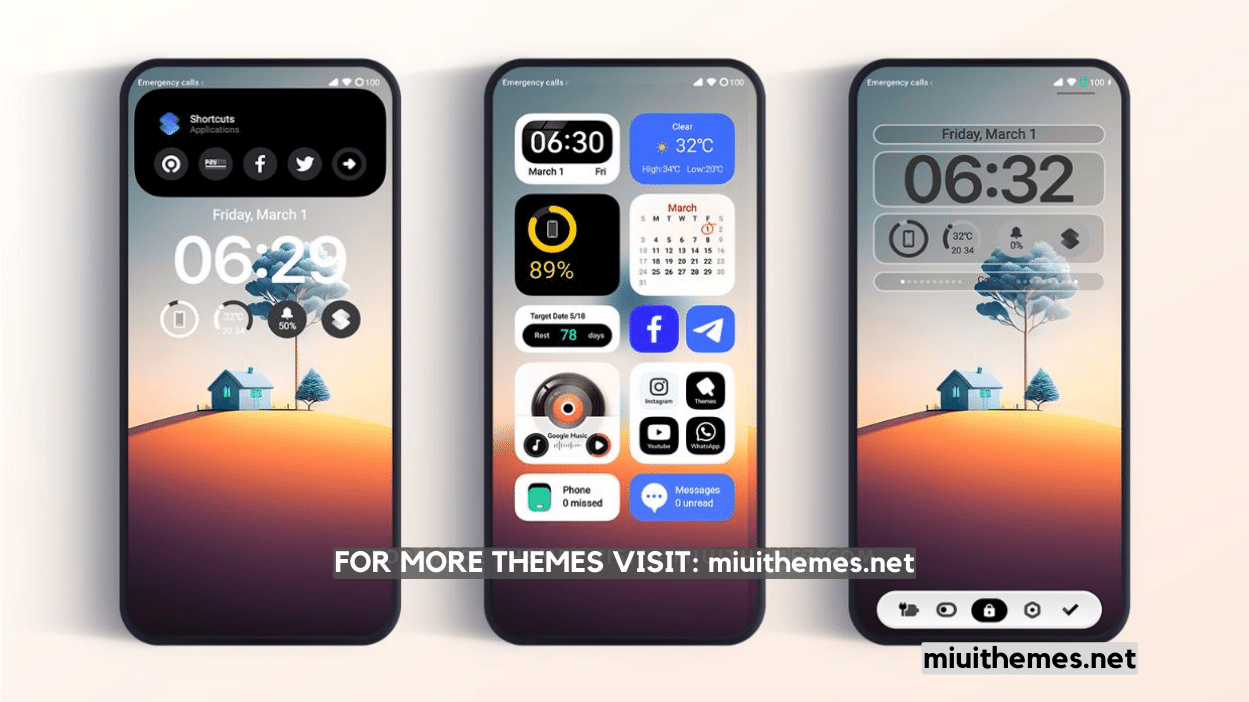 paradise home miui theme