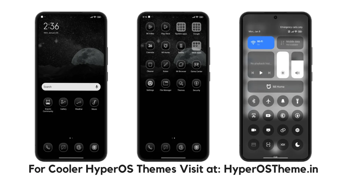Black Amoled HyperOS Theme