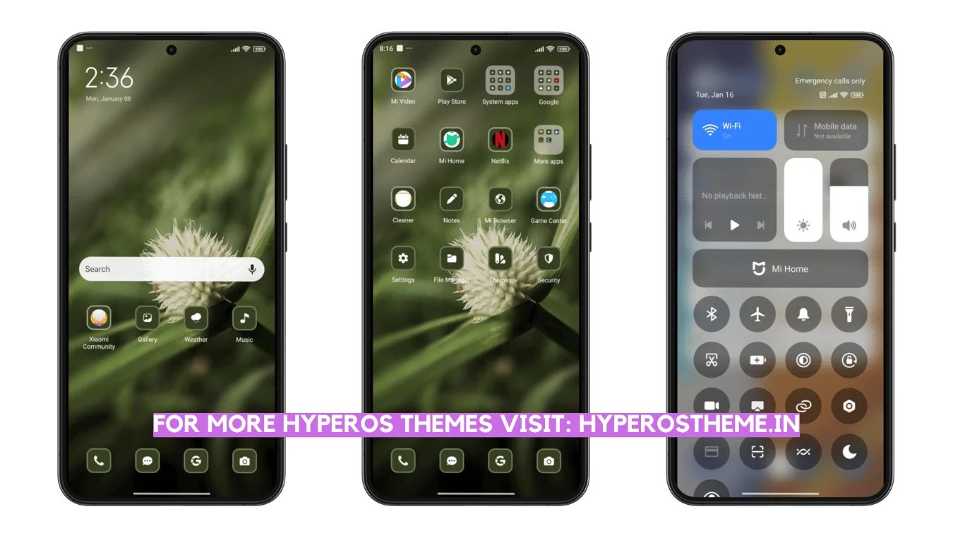 Green Close HyperOS Theme