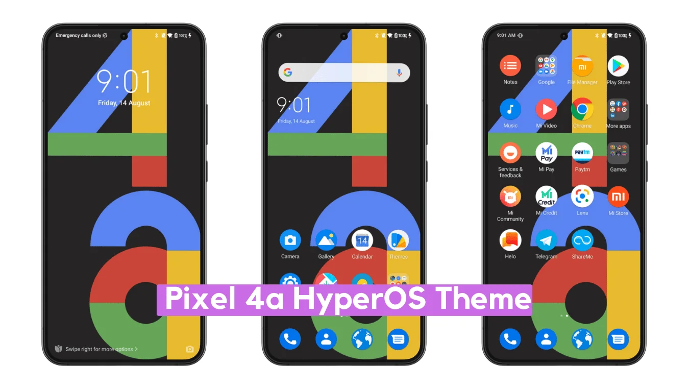 Pixel 4a HyperOS Theme for Xiaomi with Pixel Experience Pixel 4a HyperOS Theme for Xiaomi with Pixel Experience