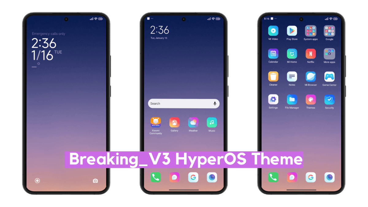 Breaking_V3 HyperOS Theme for Xiaomi with Minimal Experience Breaking_V3 HyperOS Theme for Xiaomi with Minimal Experience